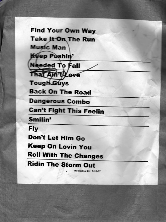 Reo Speedwagon Setlist 2025 Joye Ruthie
